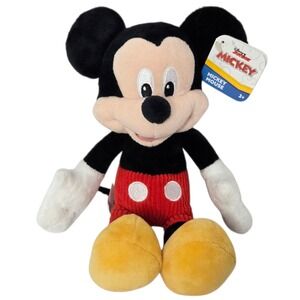 Disney Junior Mickey Mouse Plush 7"‎ Classic Cartoon Mascot NWT Just Play